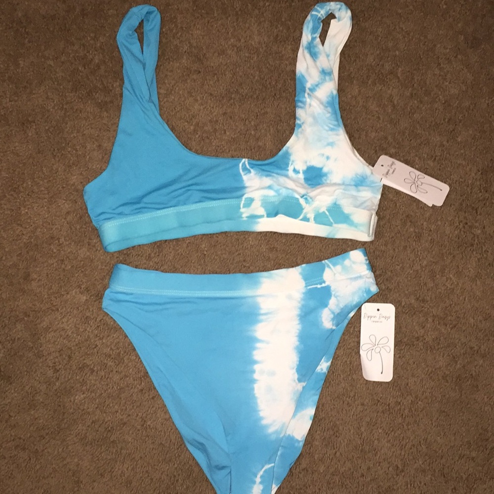 Dippin Daisy’s Two Piece High Wasted Swimsuit
